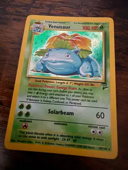 Pokemon Venusaur 2nd Edition Holographic, Near Mint, Card 18/130 from 2000 set - Image 1