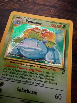 Pokemon Venusaur 2nd Edition Holographic, Near Mint, Card 18/130 from 2000 set - Image 3