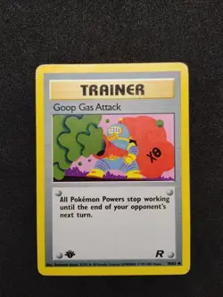 1st Edition Team Rocket Goop Gas Attack 78/82 Pokemon Card WOTC Vintage MP - Image 1