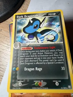 Dark Dragonair 31/109 EX Team Rocket Returns Reverse Pokemon Card 2004- PERFECT - Image 1