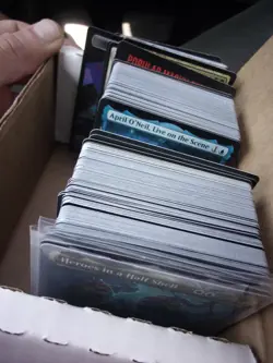 MtG TMT Card Lot Almost 2 Turtle Power Commander Decks Minus Top 10 Or So Top $ - Image 1