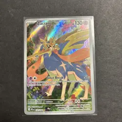 Pokemon Zacian 100/094 Me02: Phantasmal Flames Illustration Rare Holo Card - Image 1