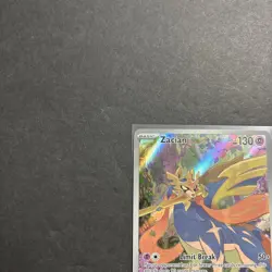Pokemon Zacian 100/094 Me02: Phantasmal Flames Illustration Rare Holo Card - Image 3