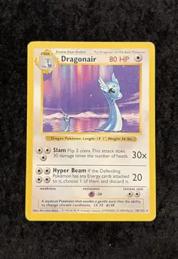 Dragonair 018/102 Base Set (Shadowless) Regular Pokemon TCG Card - Image 1