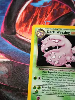 Dark Weezing 14/82 Holo Swirl Team Rocket Pokemon TCG Card -W1 - Image 2