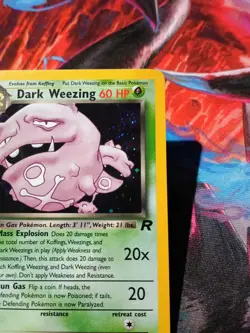Dark Weezing 14/82 Holo Swirl Team Rocket Pokemon TCG Card -W1 - Image 3