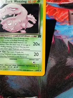 Dark Weezing 14/82 Holo Swirl Team Rocket Pokemon TCG Card -W1 - Image 5