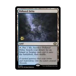 WOTC MtG Prerelease Promos Polluted Delta (R) (Foil) NM - Image 1