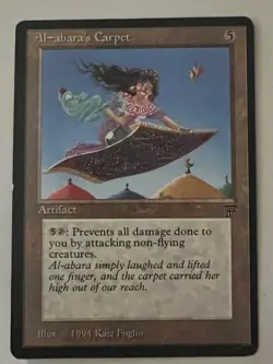 Magic the Gathering MTG Legends Al-abara's Carpet Damaged (Beta Bob) - Image 1