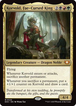 Korvold, Fae-Cursed King [Edge of Eternities Commander] Magic MTG - Image 1