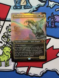 Ureni of the Unwritten x1 Mtg Foil Borderless Tarkir: Dragonstorm Commander - Image 1