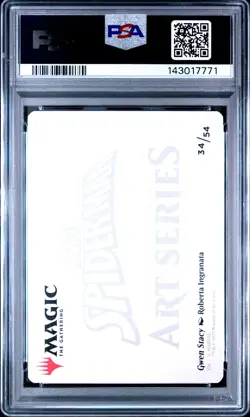 2025 MTG MARVEL'S SPIDER-MAN ART SERIES #34 GWEN STACY PSA 10 - Image 2