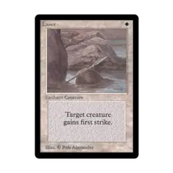 WOTC MtG Beta Lance (U) EX - Image 1