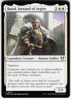 Baird, Steward of Argive U Commander Masters 15 LP - Image 1