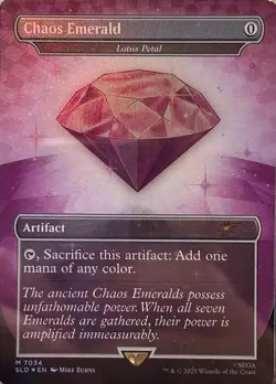 1x Chaos Emerald (Lotus Petal) ~~ Borderless (7034 - Purple) - Foil Light Play, - Image 1