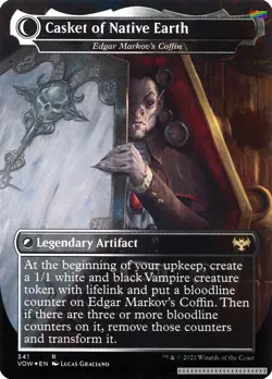 Dracula the Voyager - Edgar, Charmed Groom [VOW - 341] - NM [Foil] TCG MTG - Image 2