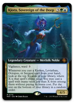 Kiora, Sovereign of the Deep (Extended Art) #170 NM March of the Machine - Image 1