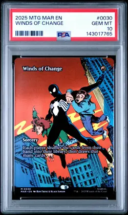 2025 MTG MARVEL'S SPIDER-MAN: SOURCE MATERIAL #0030 WINDS OF CHANGE PSA 10 - Image 1