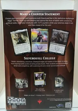 2021 Magic the Gathering Strixhaven Commander Deck Silverquill Statement Sealed 630509959020 - Image 2