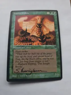 Hornet Cobra Sandra Everingham ARTIST PROOF Legends Set Magic the Gathering - Image 1