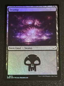 MTG Edge of Eternities Swamp Foil 0272 NM - Image 1
