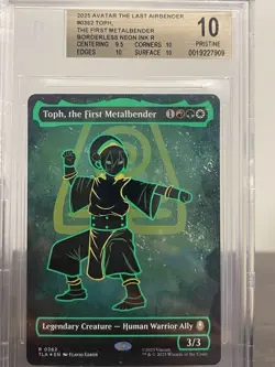 Toph, the First Metalbender- MTG Avatar The Last Airbender- Neon Ink Foil BGS 10 - Image 2