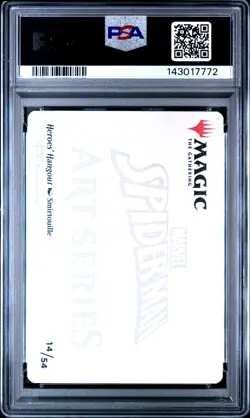 2025 MTG MARVEL'S SPIDER-MAN ART SERIES #14 HEROES' HANGOUT PSA 9 - Image 2