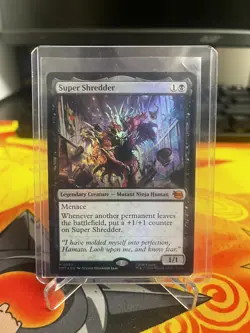 Mtg TMNT Super Shredder Foil Card 0083 Mythic - Image 1
