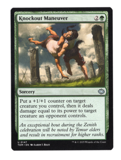 MTG-Knockout Maneuver-Tarkir: Dragonstorm-147-Near Mint-NonFoil - Image 1