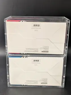 2x Pokemon SV10.5 Black Bolt White Flare Sealed Booster Bundle Display W/Acrylic - Image 2