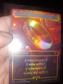 *SEE DSCR CUST0M MADE* Mtg The One Ring Foil, The Lord of the Rings, 1/1 Elvish - Image 2