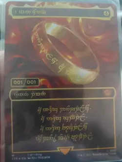 *SEE DSCR CUST0M MADE* Mtg The One Ring Foil, The Lord of the Rings, 1/1 Elvish - Image 5