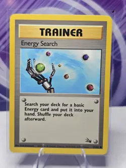 Energy Search 59/62 Fossil Unlimited Pokemon TCG 1999 LP - Image 1