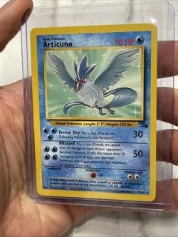 Articuno 17/62 Non Holo Fossil Set Rare Pokemon Card WOTC MP+ Vintage Pokemon - Image 2