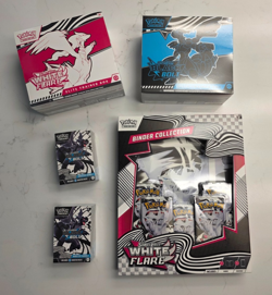 Pokemon Black Bolt and White Flare Collection ETB + Set of 5 Sealed Bundle - Image 1