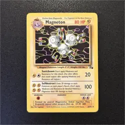Pokemon Magneton 26/62 Fossil Rare LP 1999 wizards of the Coast non holo card - Image 1