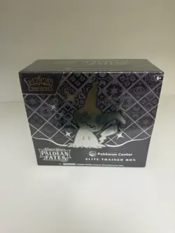 🔥🔥Pokemon Center Paldean Fates Pokemon ETB in Acrylic Plastic Case 🔥🔥 - Image 1