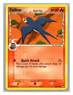 Taillow (Delta Species) #66/101 Dragon Frontiers Pokemon Trading Card TCG 2006 - Image 1