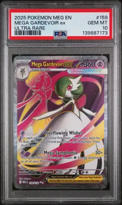 2025 POKEMON MEG EN-MEGA EVOLUTION ULTRA RARE #159 MEGA GARDEVOIR EX PSA 10 - Image 1