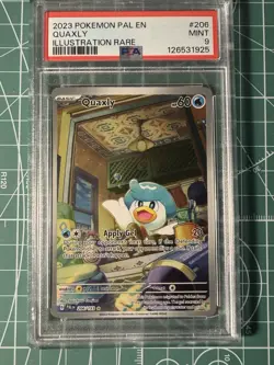 Quaxly Illustration Rare 2023 Pokemon Pal En #206 PSA 9 - Image 1