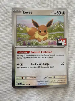 Eevee 143/191 Cosmos Holo Pokemon Play! Prize Pack Play Stamp Series 7 - Image 1