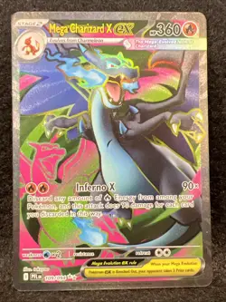 Mega Charizard X ex 109/094 (Ultra Rare) Me02: Phantasmal Flames Holo NM - Image 1