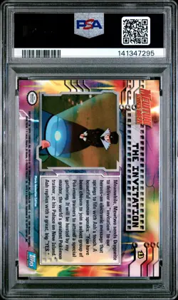 1999 TOPPS POKEMON THE MOVIE EDT THE INVITATION #13 MOVIE EDITION PSA 6 - Image 2