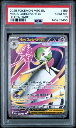 2025 POKEMON MEG EN-MEGA EVOLUTION ULTRA RARE #159 MEGA GARDEVOIR EX PSA 10 - Image 1