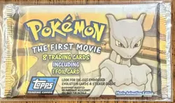 Pokemon The First Movie Topps Booster Pack 1998 Factory Sealed New - Image 1