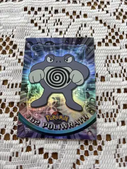 1999 Topps Pokemon TV #62 Poliwrath Holo Foil Rare Blue Label MINT - Image 1