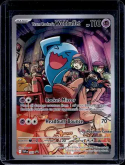 2025 Pokemon SV Black Star Promos Team Rocket's Wobbuffet VAR #203b - Image 1