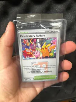 Pokemon Celebratory Fanfare Ace Trainer Promo 2025 English SEALED - Image 1