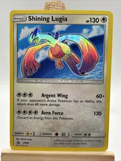 Pokemon Shining Lugia SM82 Sun & Moon Black Star Promo Legends Super Premium LP - Image 1