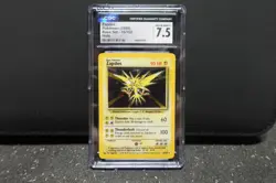 Zapdos Base Set Halo 16/102 CGC 7.5 Near Mint + Pokemon 1999 - Image 1